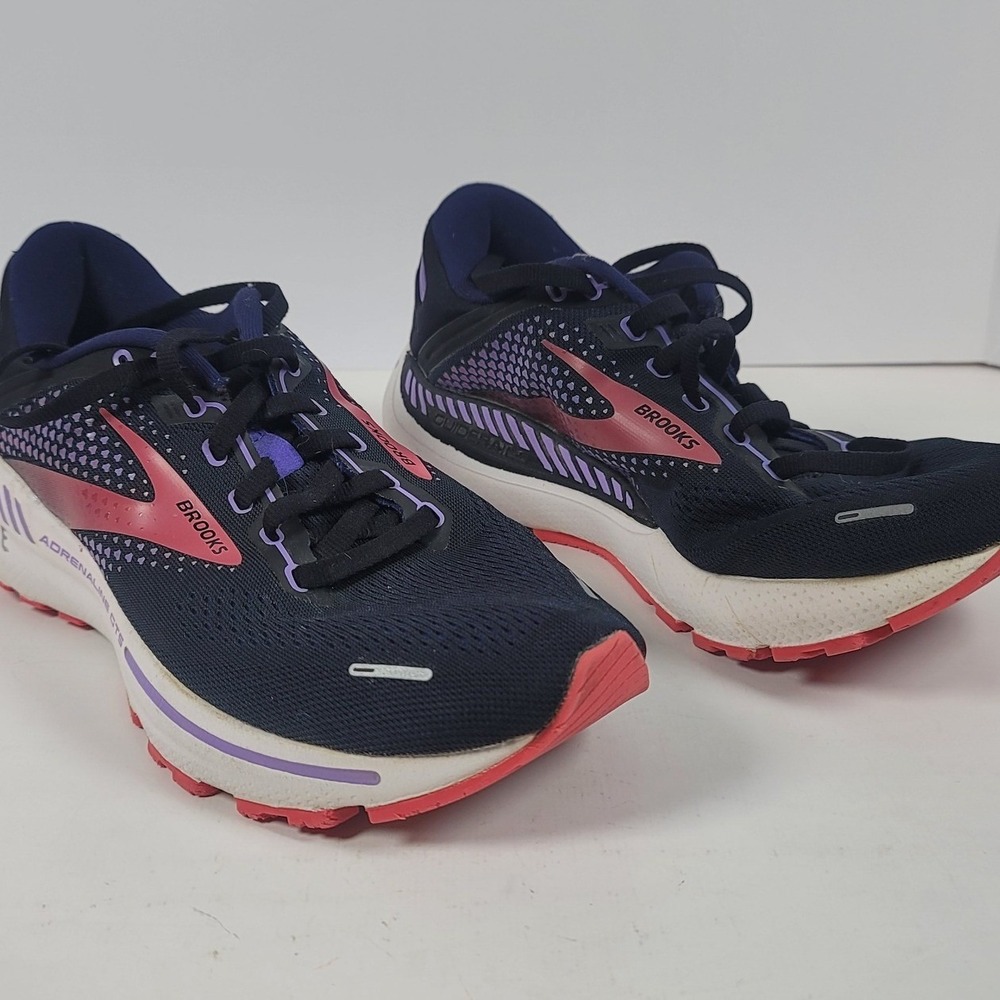 Brooks Adrenaline GTS 22 Womens Running Shoes Navy Pink Purple 9.5 B